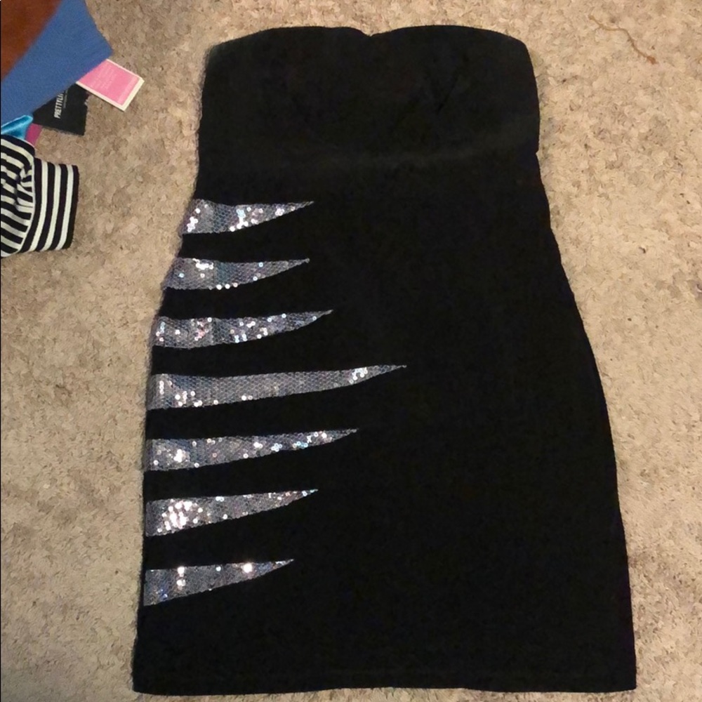 Torrid Black and Sequin Dress